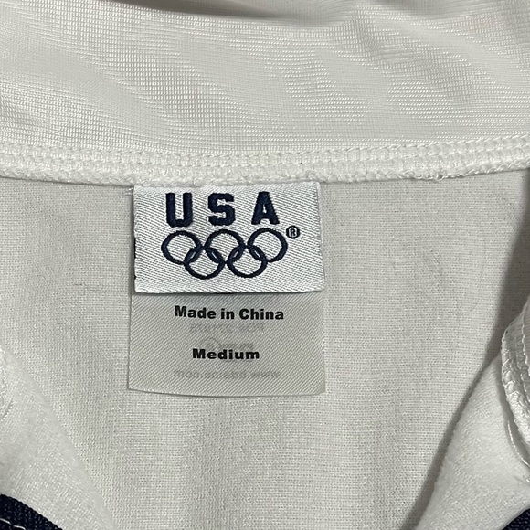 Team USA Men's (unisex) White Lightweight Jacket Men’s M - Picture 7 of 9